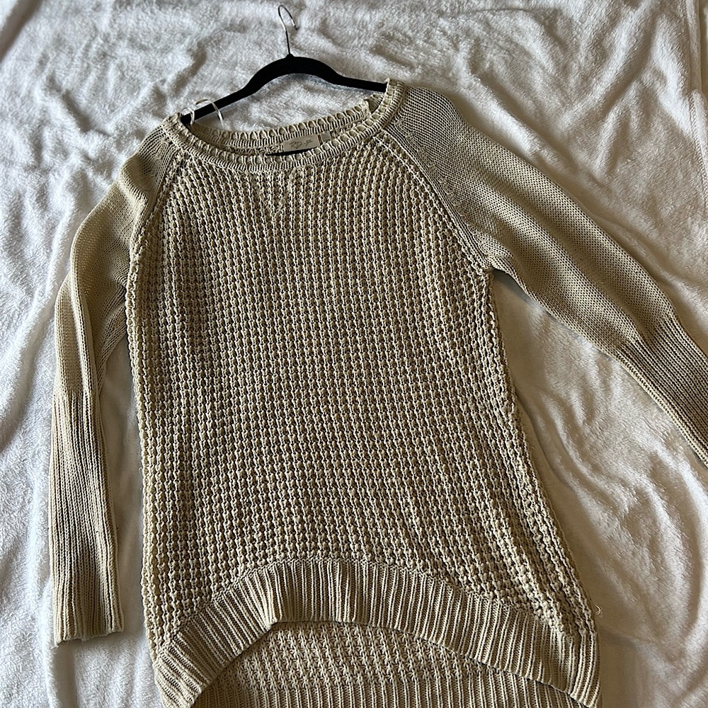 Large cute Fall cream sweater